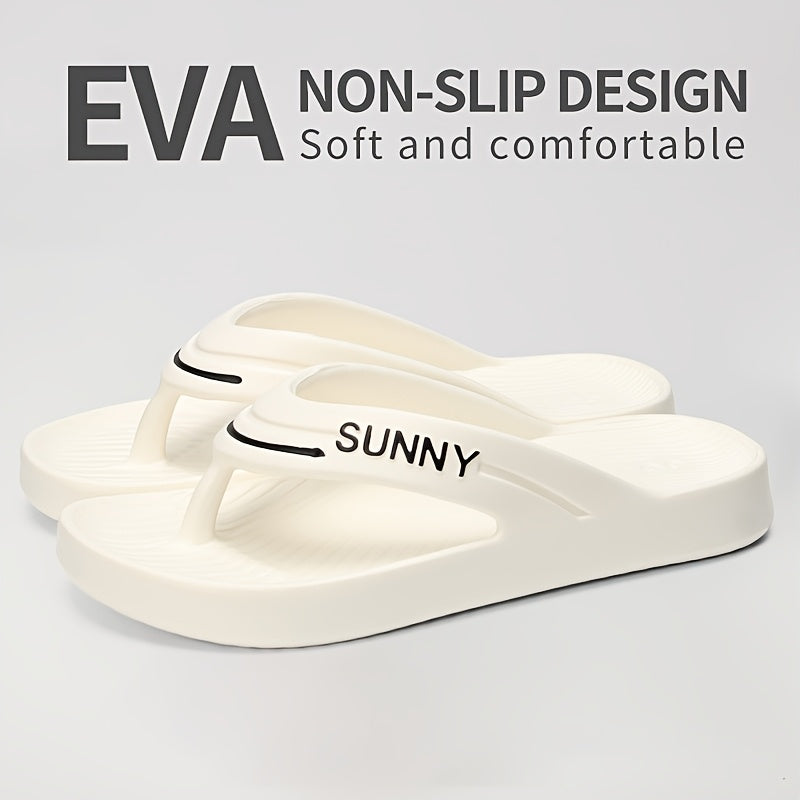 EVA Open Toe Slippers, Soft Summer Sandals, Comfortable Non-Slip Sole, Breathable Lightweight Footwear for Casual Wear