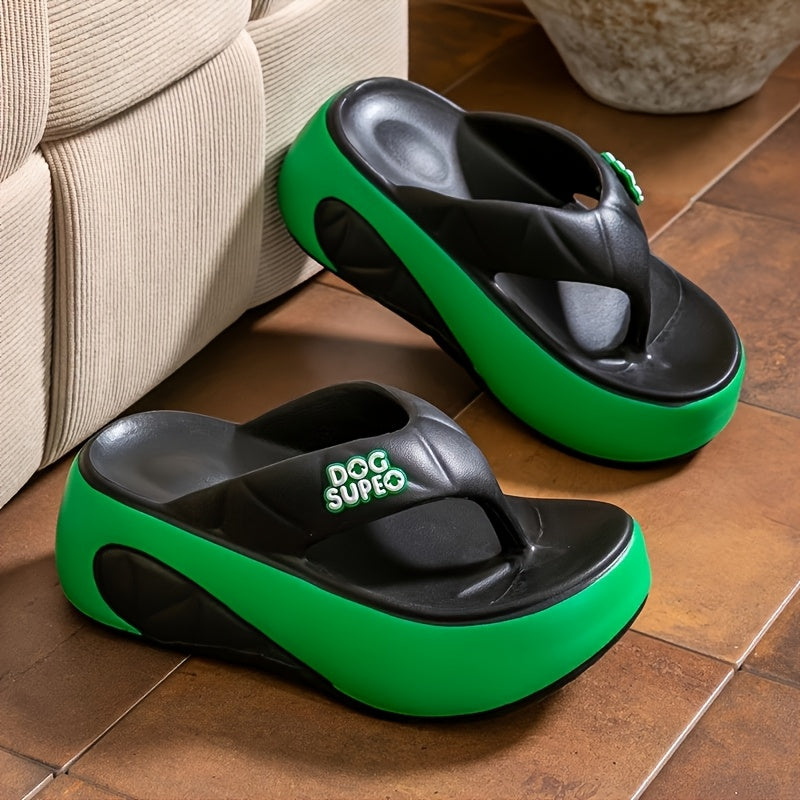 [Soft Flip Flops] Non-Slip Soft EVA Women's Thick Sole Flip Flops | Open-Toe Breathable Design for Summer Indoor/Outdoor Beach Walking & Daily Commuting - 2025 New Casual Slippers, Beach Slippers, Indoor Slippers, Comfortable Footwear, Lightweight