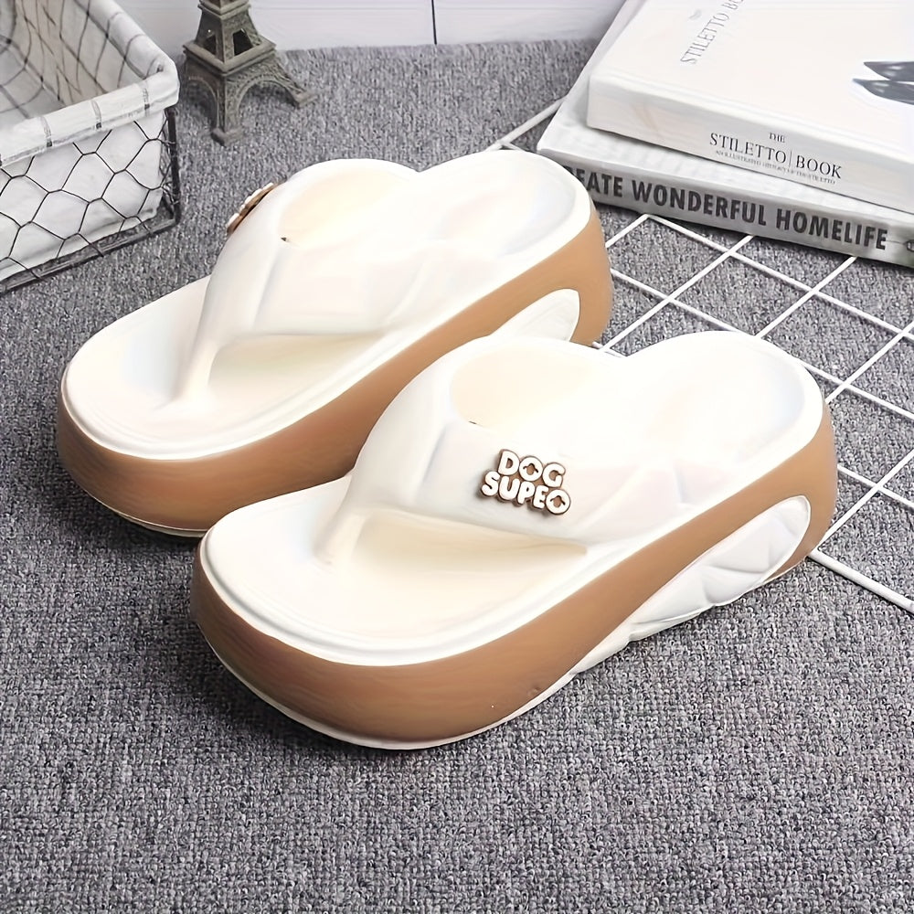[Soft Flip Flops] Non-Slip Soft EVA Women's Thick Sole Flip Flops | Open-Toe Breathable Design for Summer Indoor/Outdoor Beach Walking & Daily Commuting - 2025 New Casual Slippers, Beach Slippers, Indoor Slippers, Comfortable Footwear, Lightweight
