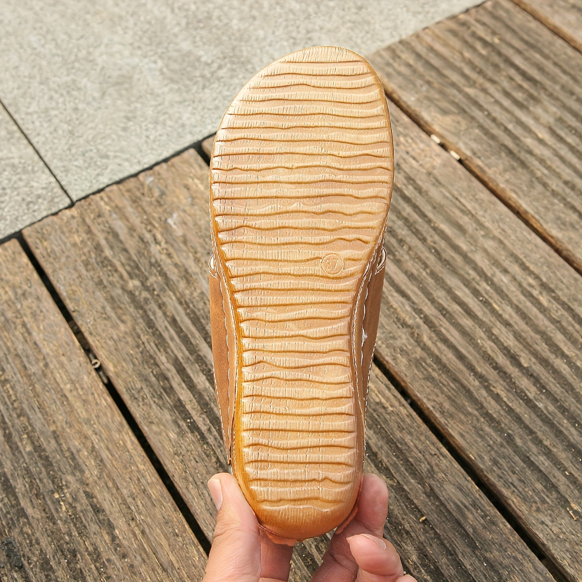 [Women's Wide Width Sandals] Women's Wide Width Summer Sandals - Non-Slip Soft Sole, Open Toe Platform Wedge Heel, Thick Rubber Sole, Synthetic Cover Upper, Brown & Golden Accents for Beach, Casual Outings, Strappy Sandals, Beach Footwear, Fashionable