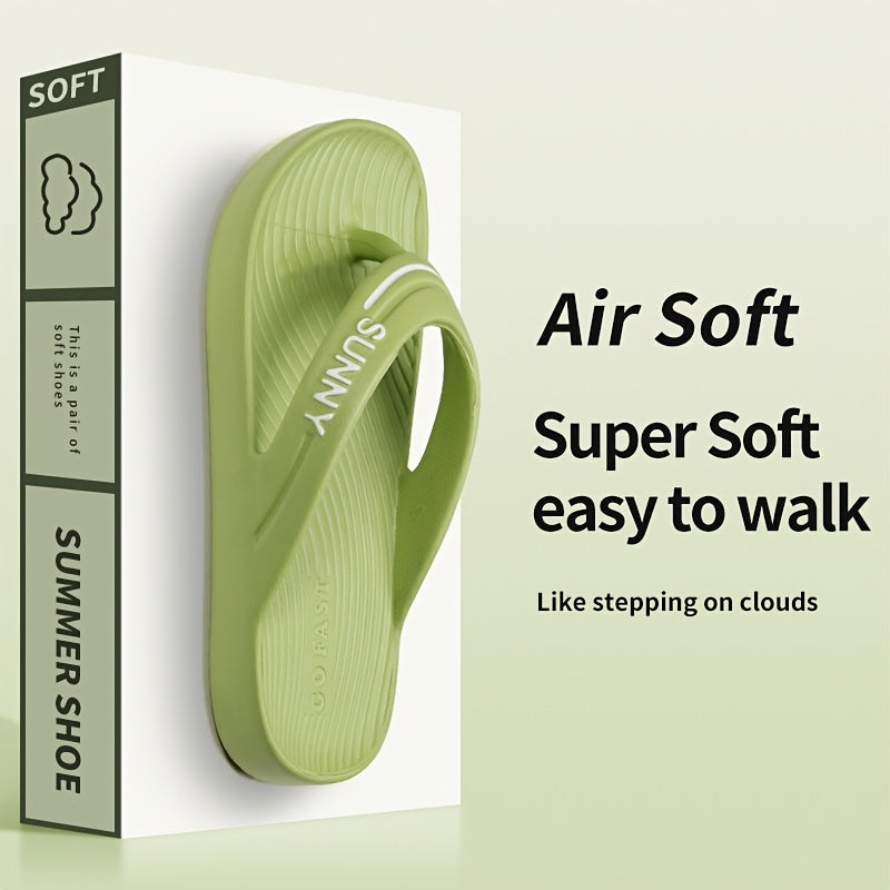 EVA Open Toe Slippers, Soft Summer Sandals, Comfortable Non-Slip Sole, Breathable Lightweight Footwear for Casual Wear