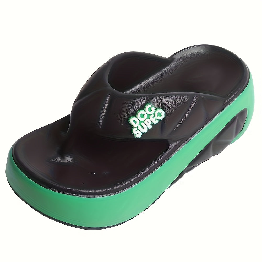 [Soft Flip Flops] Non-Slip Soft EVA Women's Thick Sole Flip Flops | Open-Toe Breathable Design for Summer Indoor/Outdoor Beach Walking & Daily Commuting - 2025 New Casual Slippers, Beach Slippers, Indoor Slippers, Comfortable Footwear, Lightweight