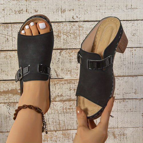 8 Sizes Available Women's Slip-On Sandals, Comfortable Outdoor Fashion Shoes