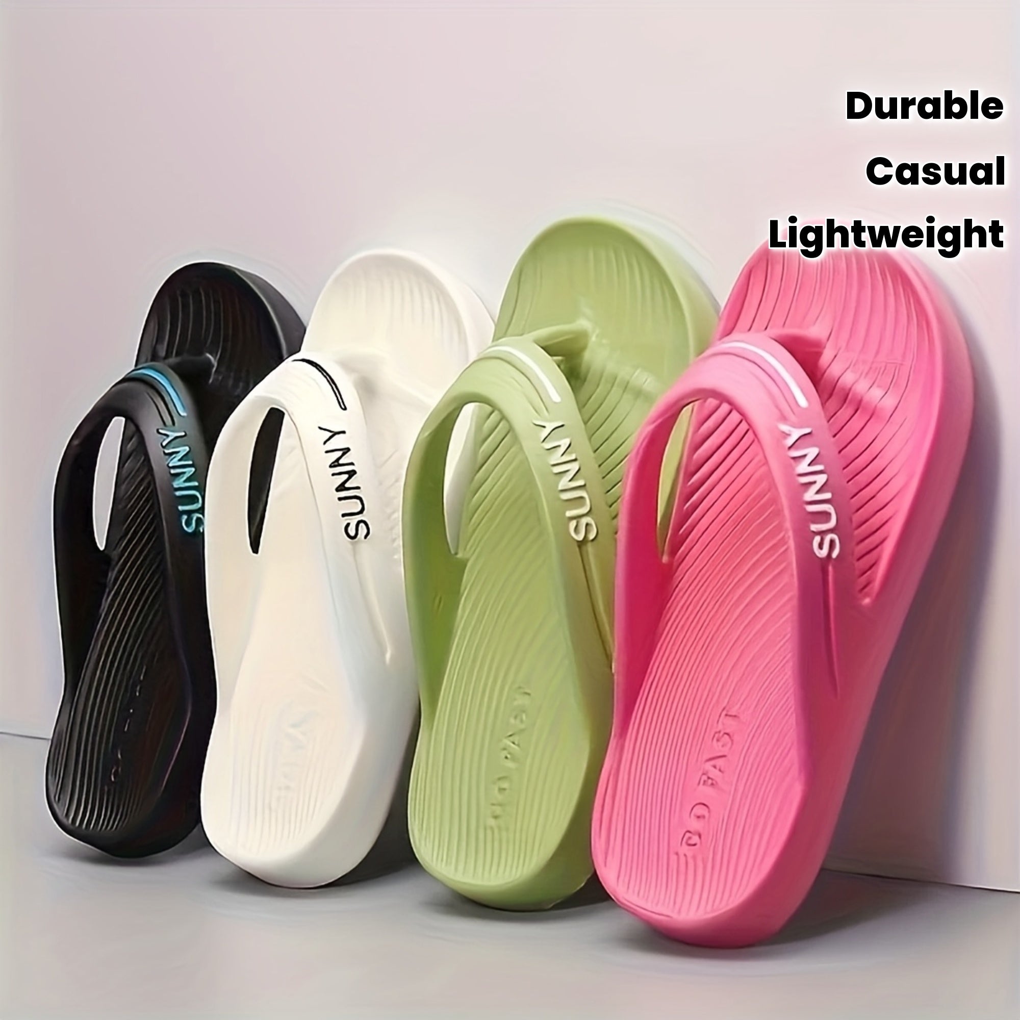 SUNNY Flip-Flops - Stylish & Comfortable EVA Spring/Summer Beach Slippers, Non-Slip, Lightweight & Durable, Perfect for Outdoor Travel and Beach Days, Gift Choice, Casual Beachwear | Casual Style | Lightweight Sole