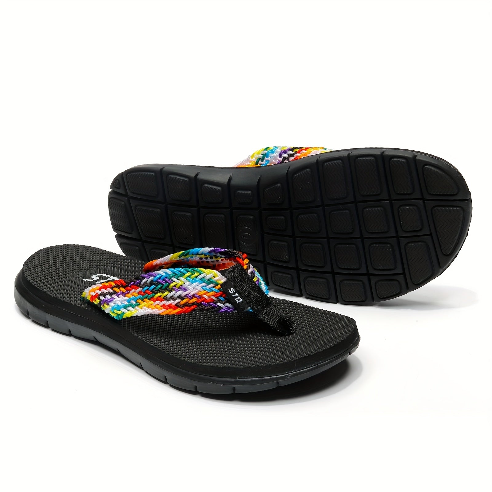 STQ Women'S Quick-Dry Yoga Mat Sandals - Comfortable Open-Toe Flip Flops with Adjustable Strap, EVA Sole & Insole, Ideal for Summer Beach & Yoga, Yoga Sandals|Adjustable Strap Sandals|Eva Sole Sandals
