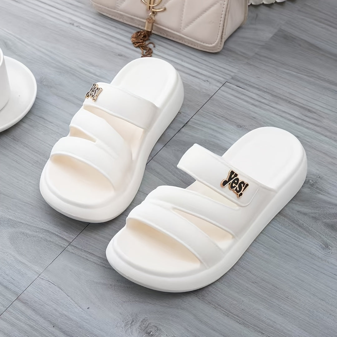 Year-Round Big, New Summer Styles, Fashionable And Versatile Women'S EVA Sandals Inspired by Japanese And Korean Trends, Featuring Thick Soles, Elasticity, Lightweight Breathability, Wear Resistance, And Slip Resistance. Available in Multiple Colors,