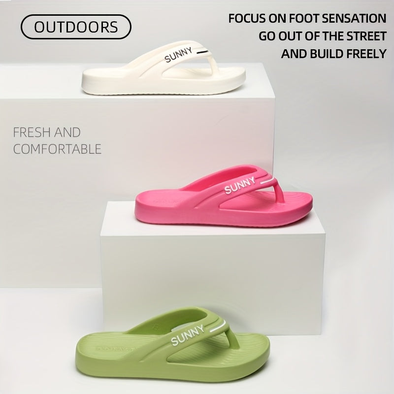 EVA Open Toe Slippers, Soft Summer Sandals, Comfortable Non-Slip Sole, Breathable Lightweight Footwear for Casual Wear