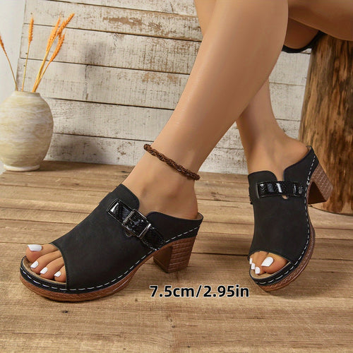 8 Sizes Available Women's Slip-On Sandals, Comfortable Outdoor Fashion Shoes