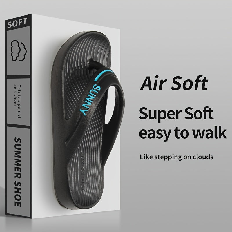 EVA Open Toe Slippers, Soft Summer Sandals, Comfortable Non-Slip Sole, Breathable Lightweight Footwear for Casual Wear