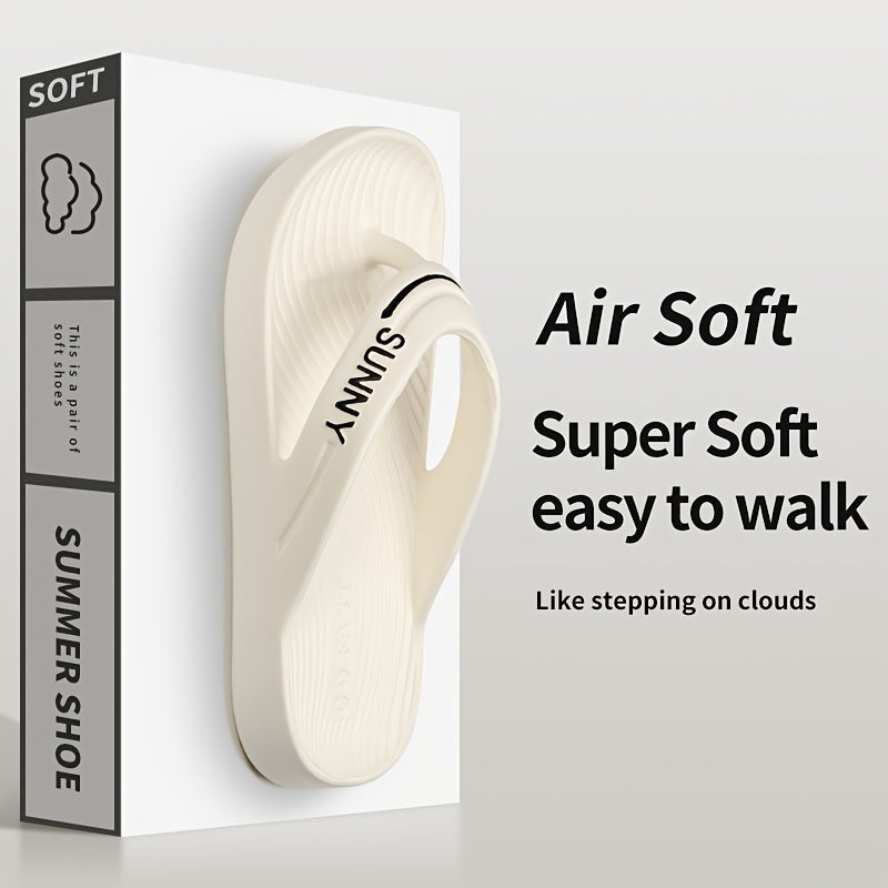 EVA Open Toe Slippers, Soft Summer Sandals, Comfortable Non-Slip Sole, Breathable Lightweight Footwear for Casual Wear