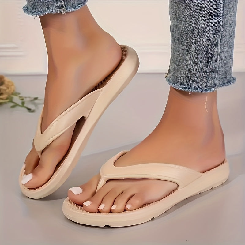 Women'S EVA Flip-Flops | Multi-Color Non-Slip Thick Sole Slides | Comfortable Indoor/Outdoor Beach Shoes with Arch Support | Durable & Easy to Clean | Casual Slip-On Design for All Seasons, Strappy Sandals