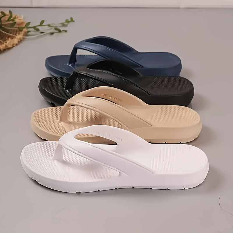 Women'S EVA Flip-Flops | Multi-Color Non-Slip Thick Sole Slides | Comfortable Indoor/Outdoor Beach Shoes with Arch Support | Durable & Easy to Clean | Casual Slip-On Design for All Seasons, Strappy Sandals
