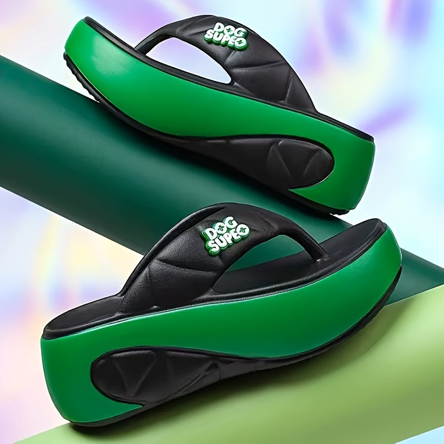 [Soft Flip Flops] Non-Slip Soft EVA Women's Thick Sole Flip Flops | Open-Toe Breathable Design for Summer Indoor/Outdoor Beach Walking & Daily Commuting - 2025 New Casual Slippers, Beach Slippers, Indoor Slippers, Comfortable Footwear, Lightweight