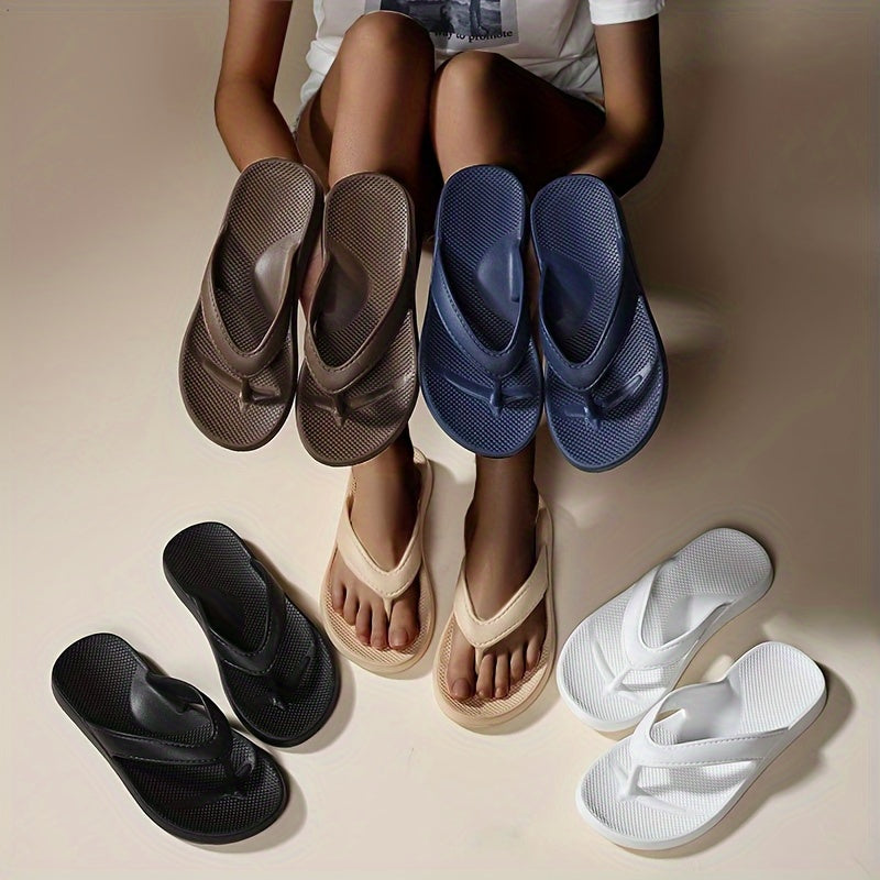 ARCHIES Women's Elegant Arch Support Flip Flops - Slip-On Comfort Sandals with EVA Soft Cushioned Footbed, Summer Beach Slippers in Brown, Black & White, Casual Footwear | Slipon Footwear | Durable Traction Footwear