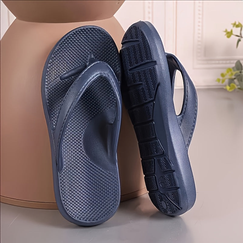 Women's Soft EVA Slide Sandals - Slip-On Flat Sole Casual Slippers for All Seasons, Beach, Work & Daily Wear - Black/Blue/White/Beige, Beach Footwear, Plain Slipon, Comfortable Footwear