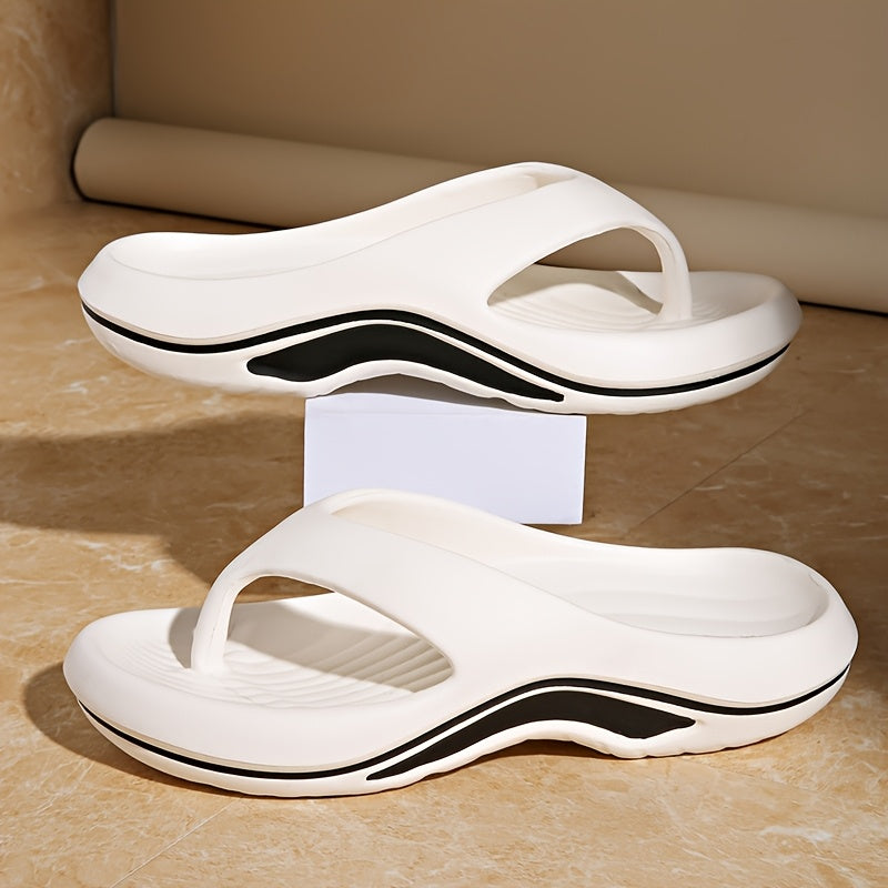 [Soft Flip-Flops] Comfortable Soft EVA Women's Flip-Flops | Stylish Sandals, Durable Footwear, Casual Slippers in Black and Red - Ideal for Daily Wear, Beach Outings, and Casual Events