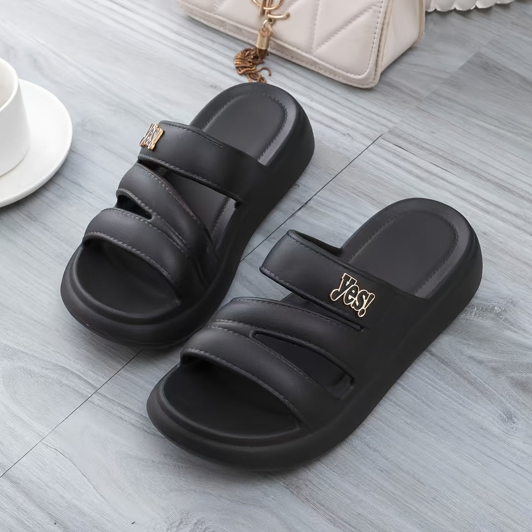 Year-Round Big, New Summer Styles, Fashionable And Versatile Women'S EVA Sandals Inspired by Japanese And Korean Trends, Featuring Thick Soles, Elasticity, Lightweight Breathability, Wear Resistance, And Slip Resistance. Available in Multiple Colors,